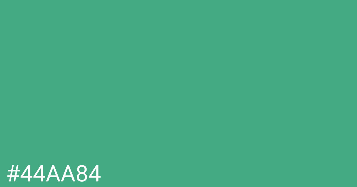 Hex color #44aa84 graphic