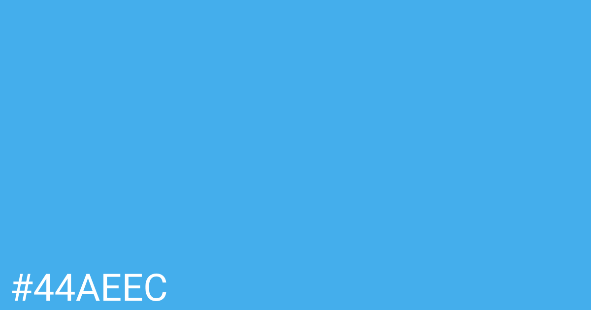 Hex color #44aeec graphic