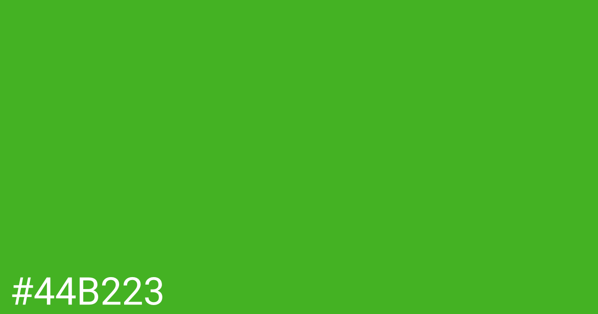 Hex color #44b223 graphic