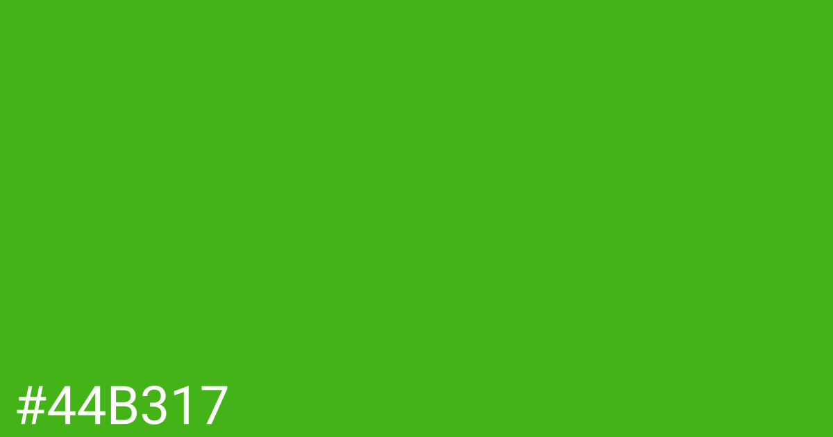 Hex color #44b317 graphic