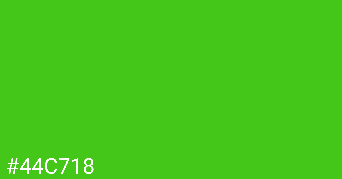 Hex color #44c718 graphic