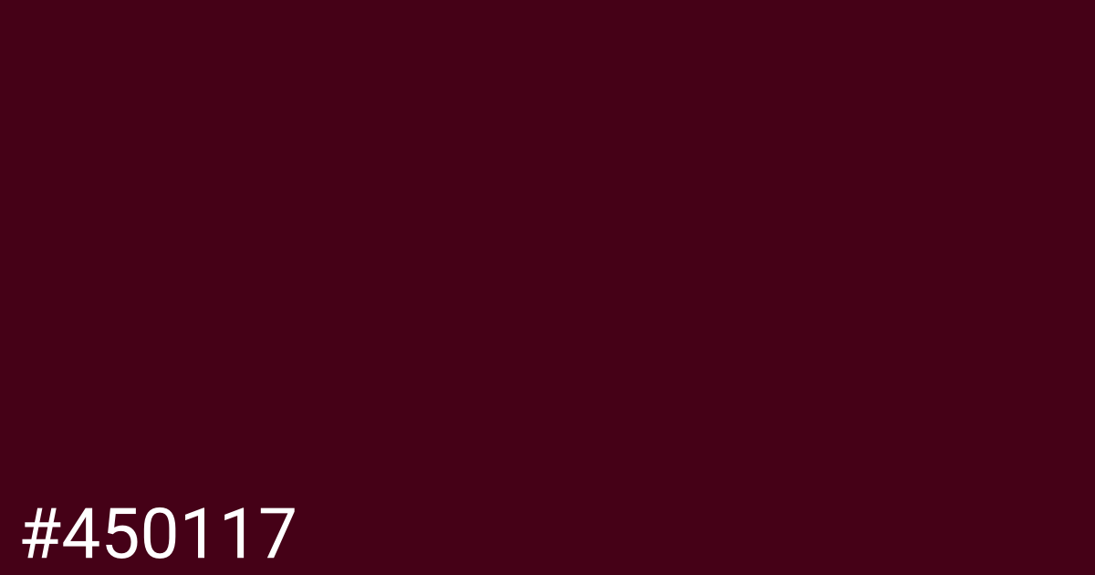 Hex color #450117 graphic