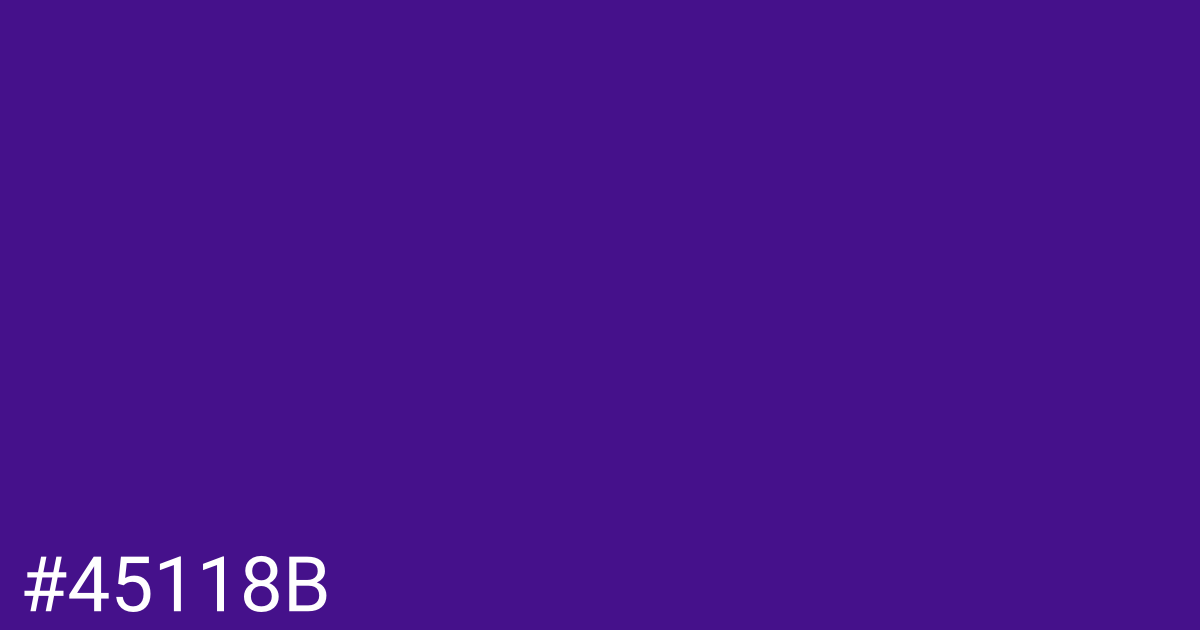 Hex color #45118b graphic