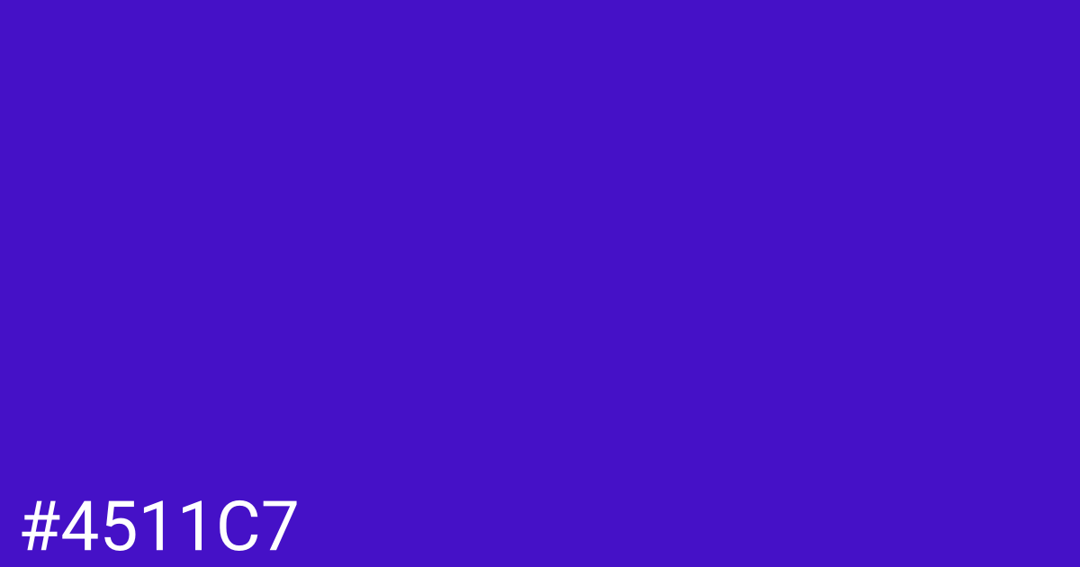 Hex color #4511c7 graphic
