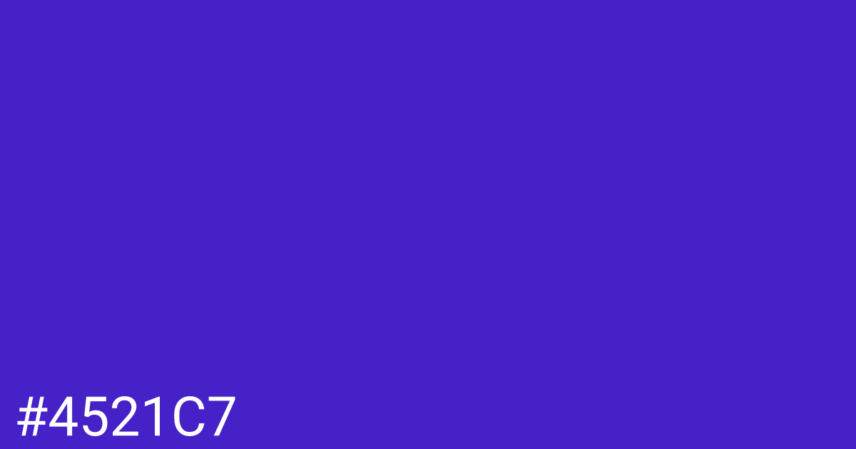 Hex color #4521c7 graphic