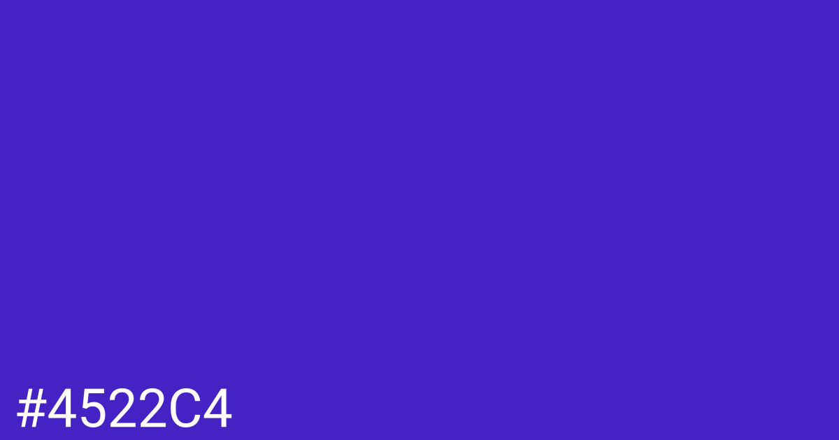 Hex color #4522c4 graphic