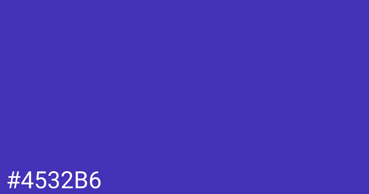 Hex color #4532b6 graphic