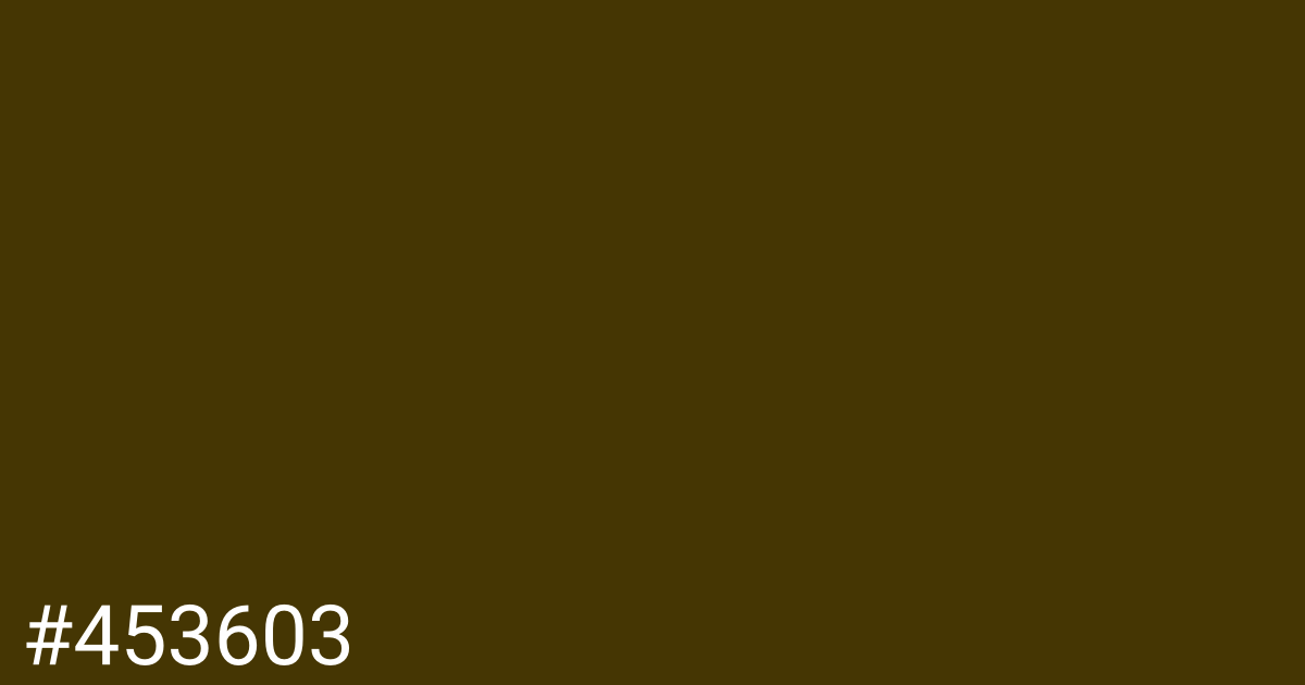 Hex color #453603 graphic