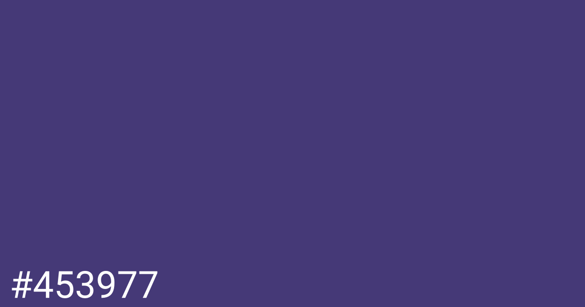 Hex color #453977 graphic
