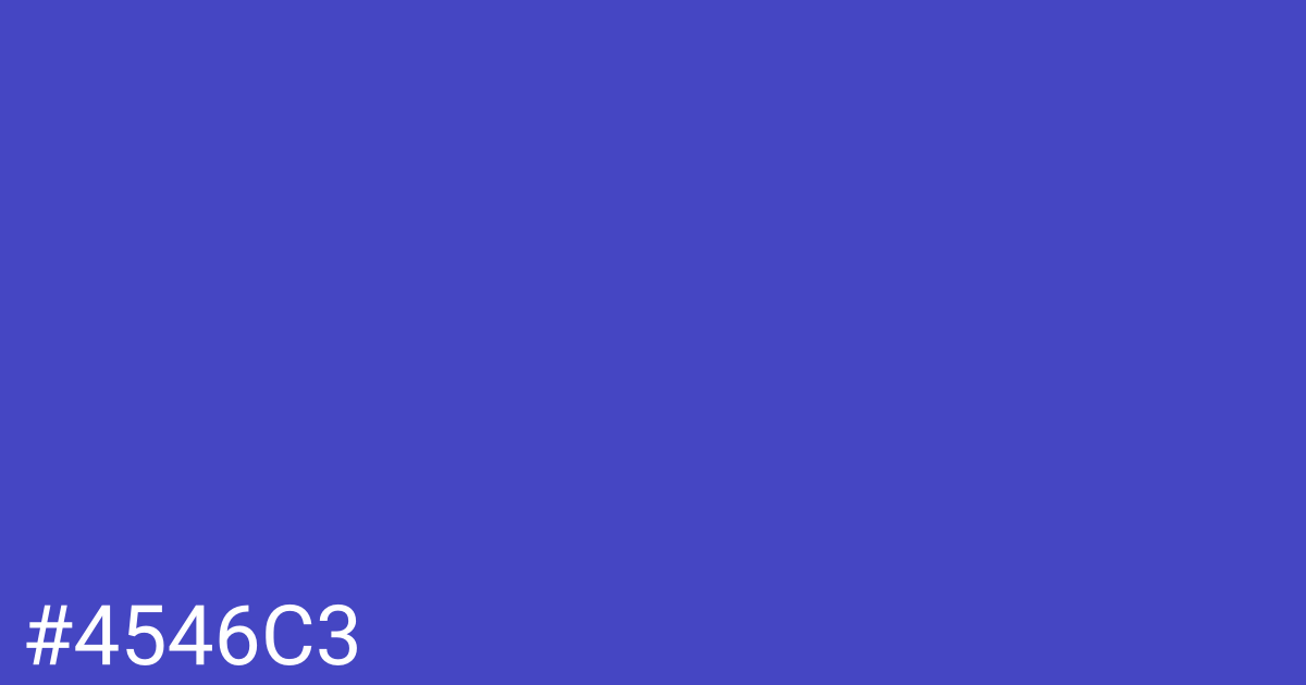 Hex color #4546c3 graphic