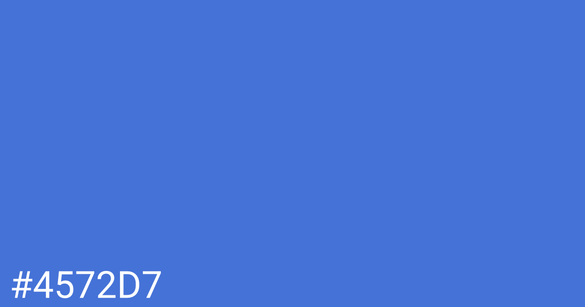 Hex color #4572d7 graphic