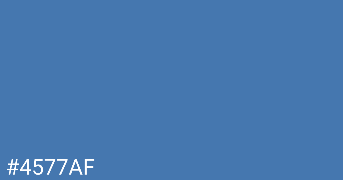 Hex color #4577af graphic