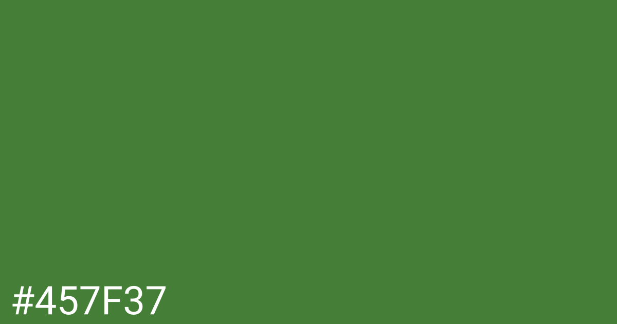 Hex color #457f37 graphic