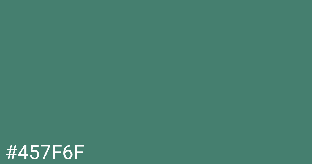 Hex color #457f6f graphic