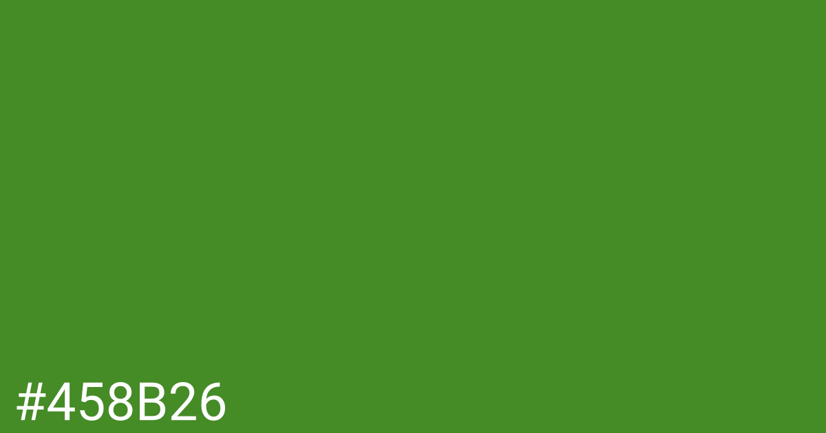 Hex color #458b26 graphic