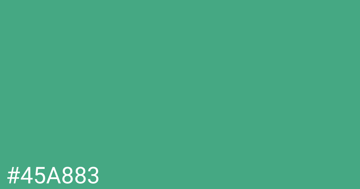 Hex color #45a883 graphic