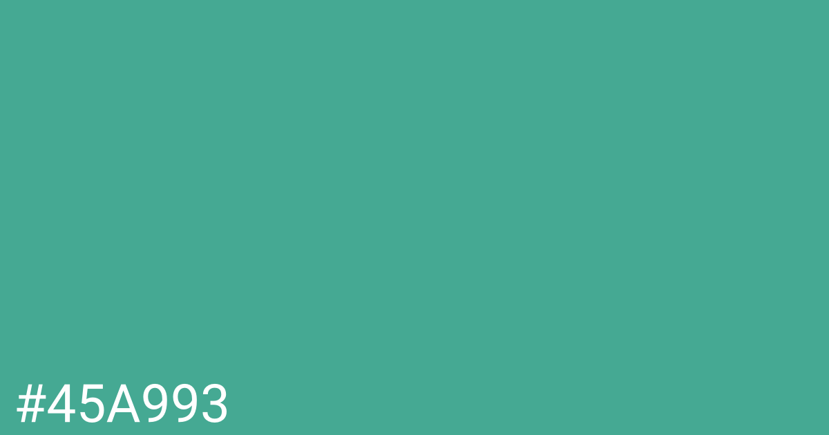 Hex color #45a993 graphic