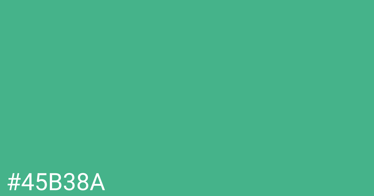 Hex color #45b38a graphic