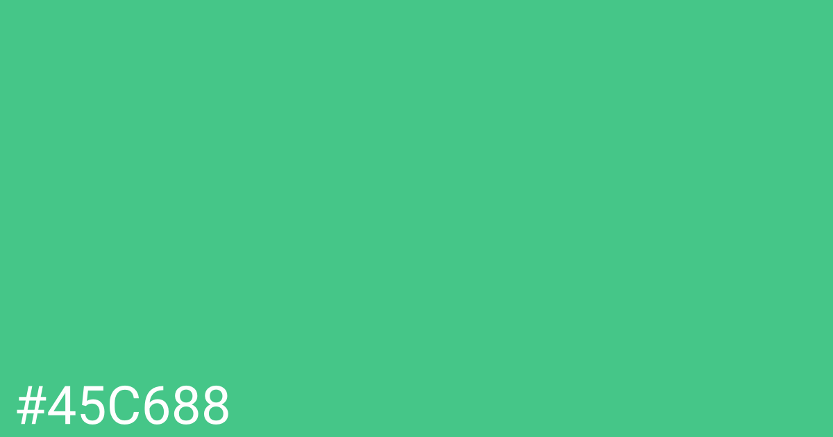 Hex color #45c688 graphic