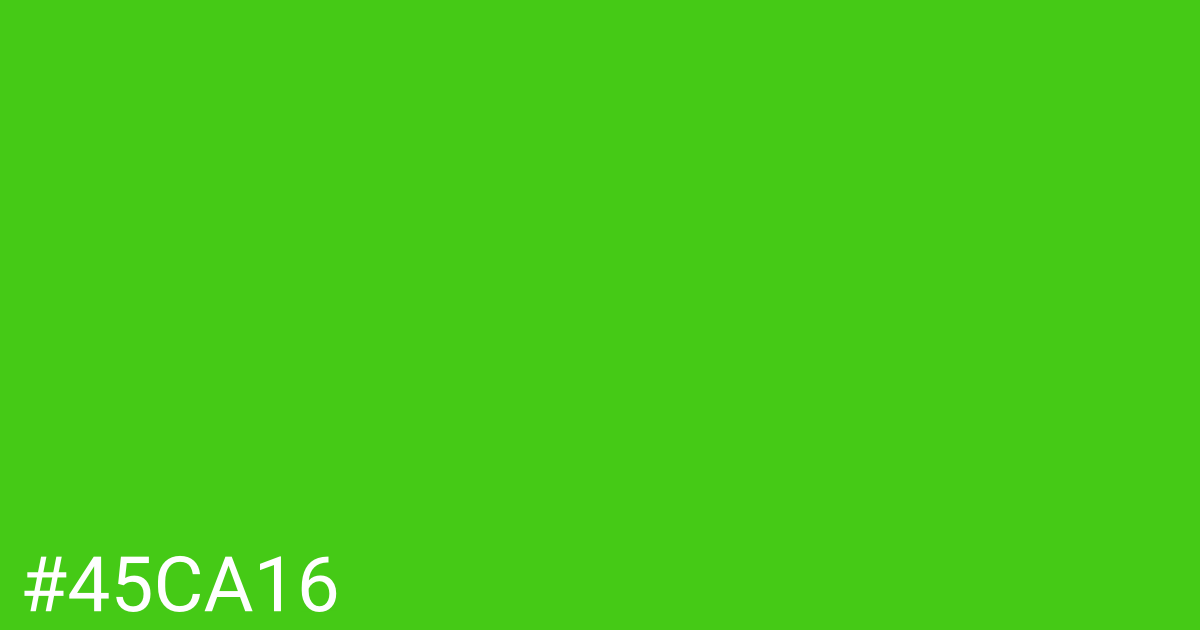 Hex color #45ca16 graphic