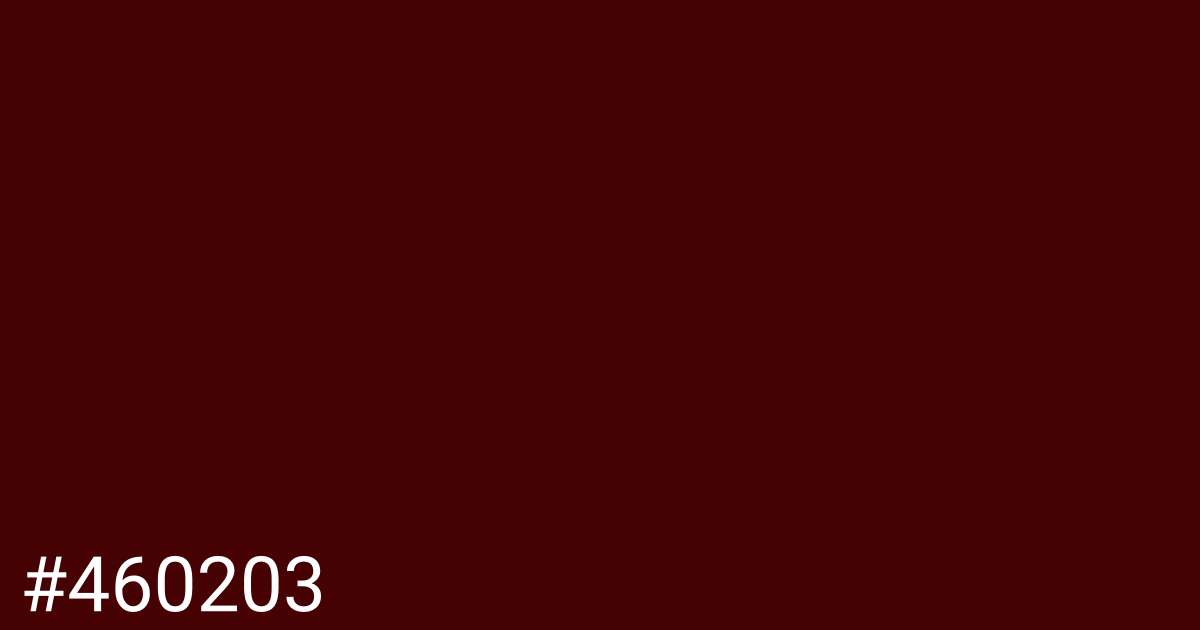 Hex color #460203 graphic