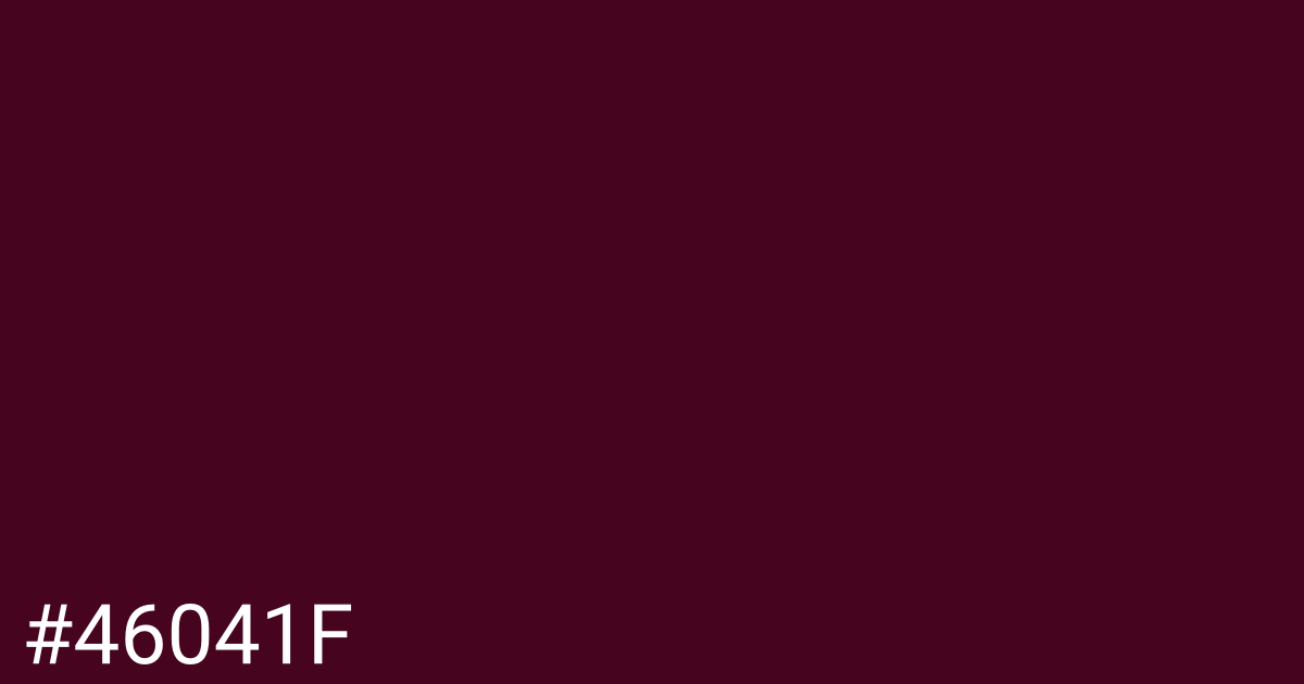 Hex color #46041f graphic