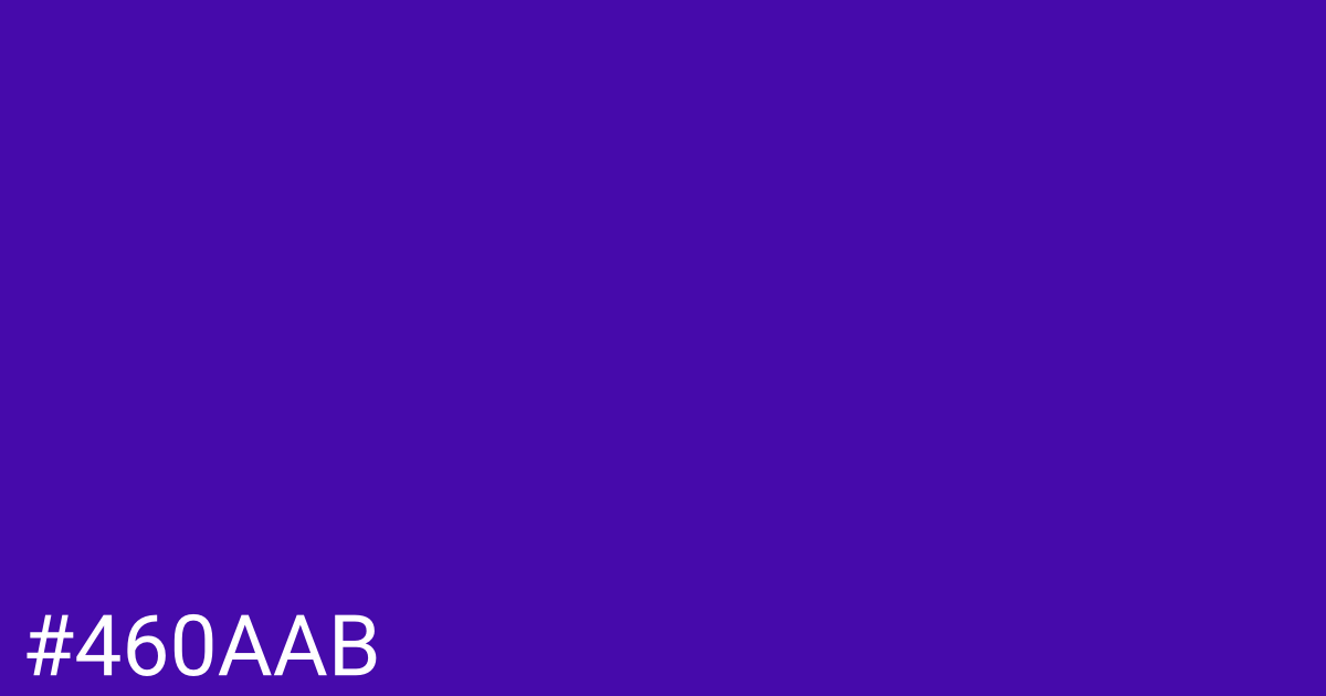 Hex color #460aab graphic