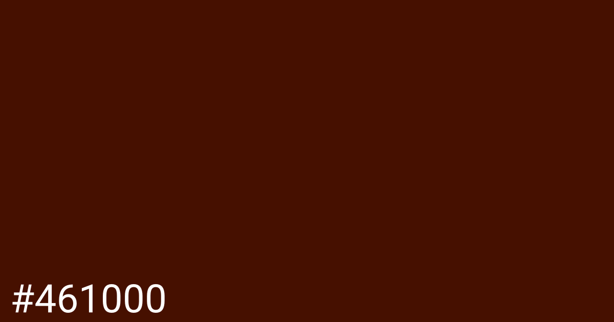 Hex color #461000 graphic