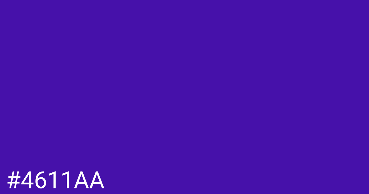 Hex color #4611aa graphic