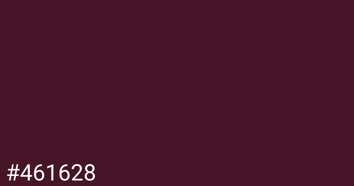 Hex color #461628 graphic