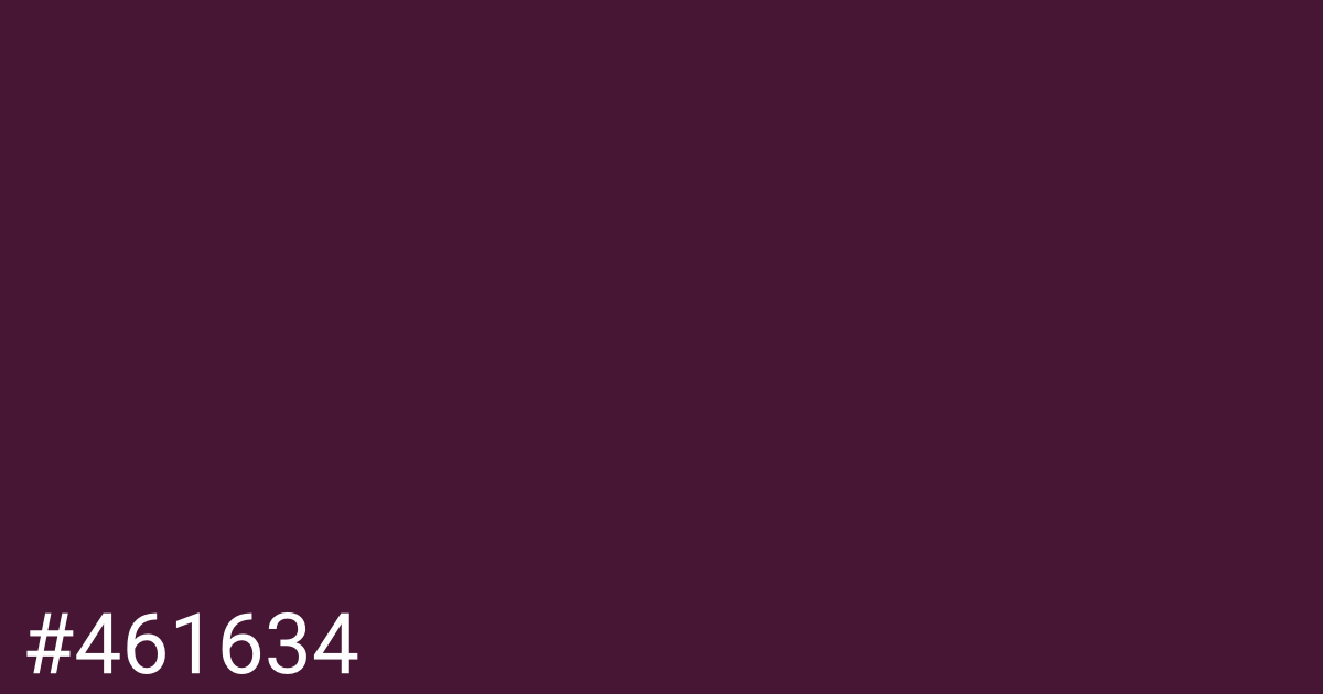 Hex color #461634 graphic