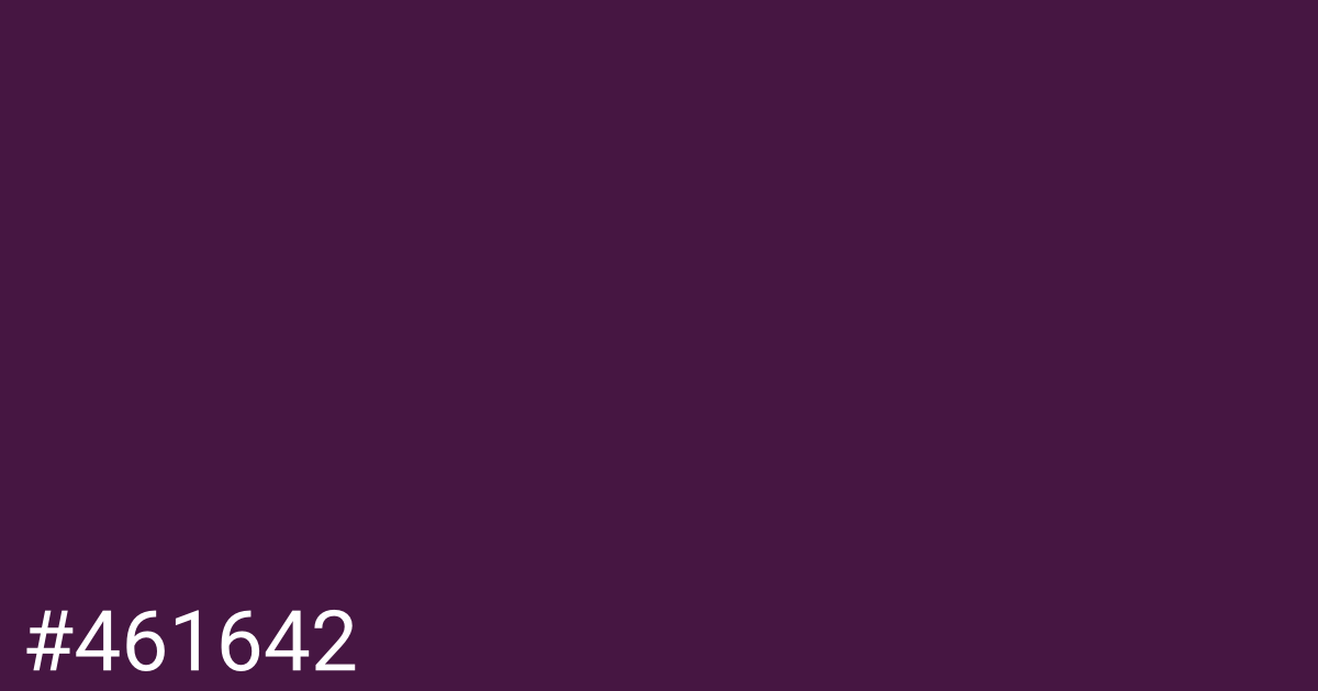 Hex color #461642 graphic