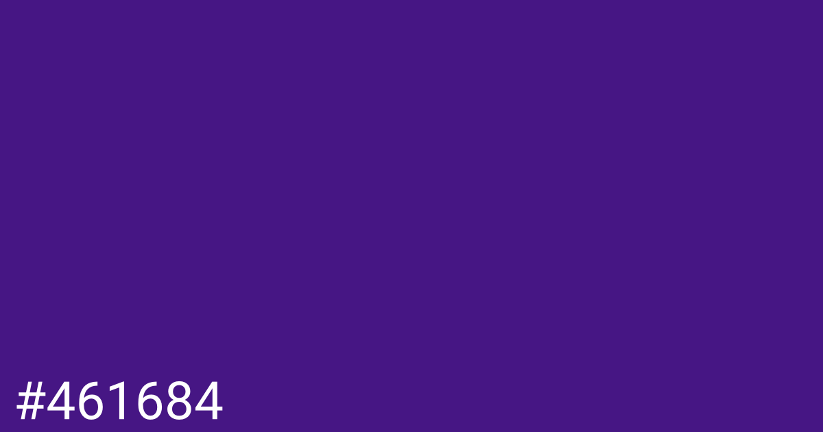 Hex color #461684 graphic