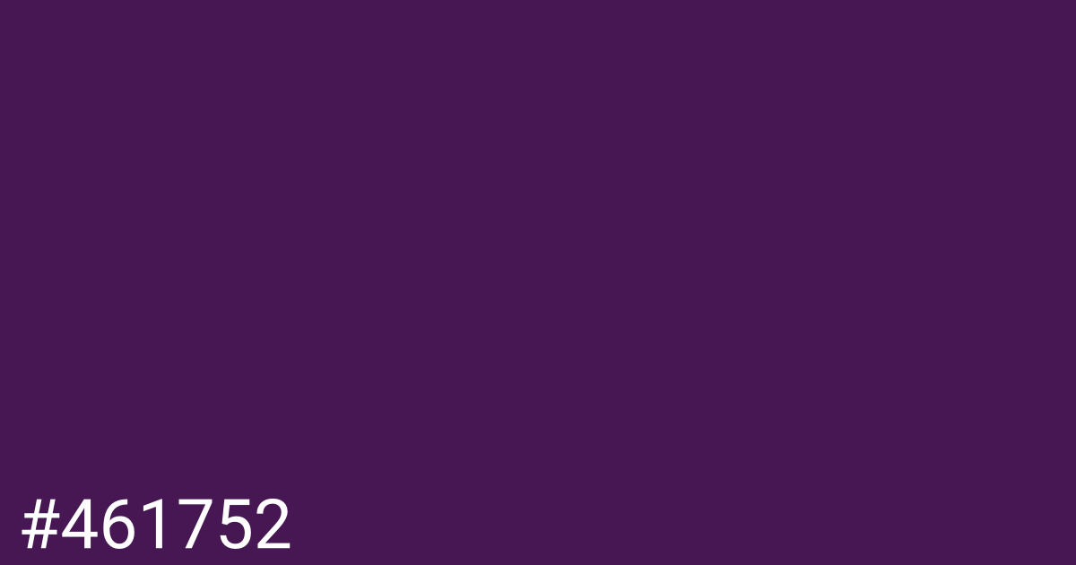 Hex color #461752 graphic