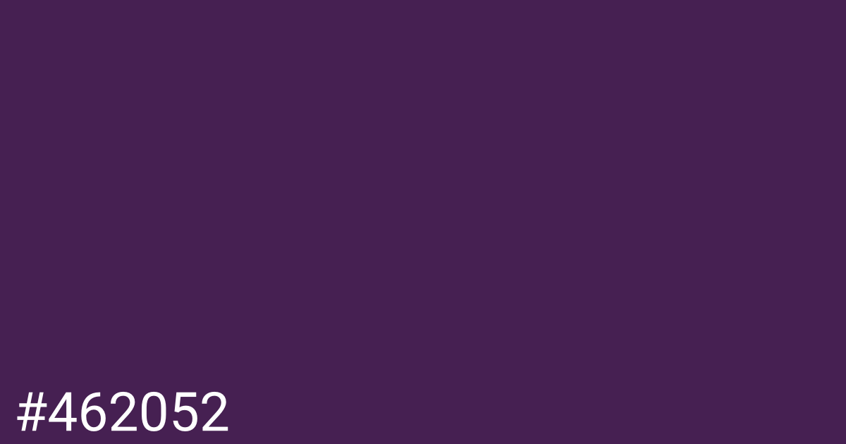 Hex color #462052 graphic