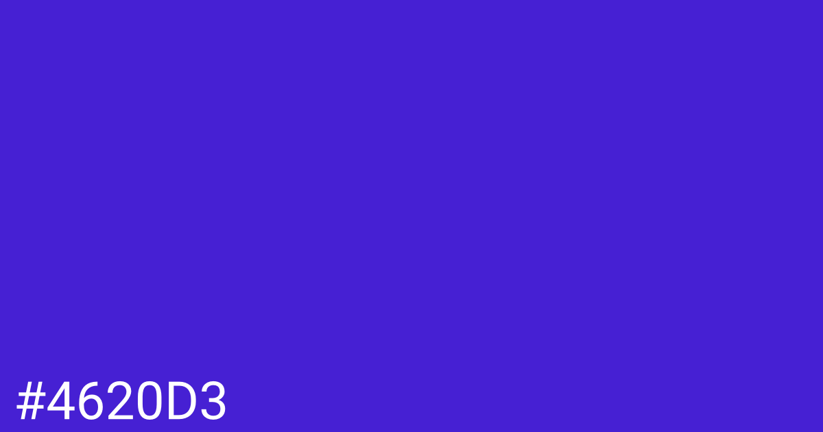 Hex color #4620d3 graphic