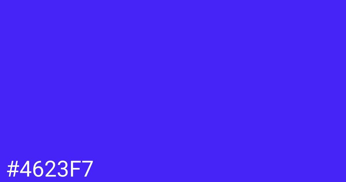 Hex color #4623f7 graphic