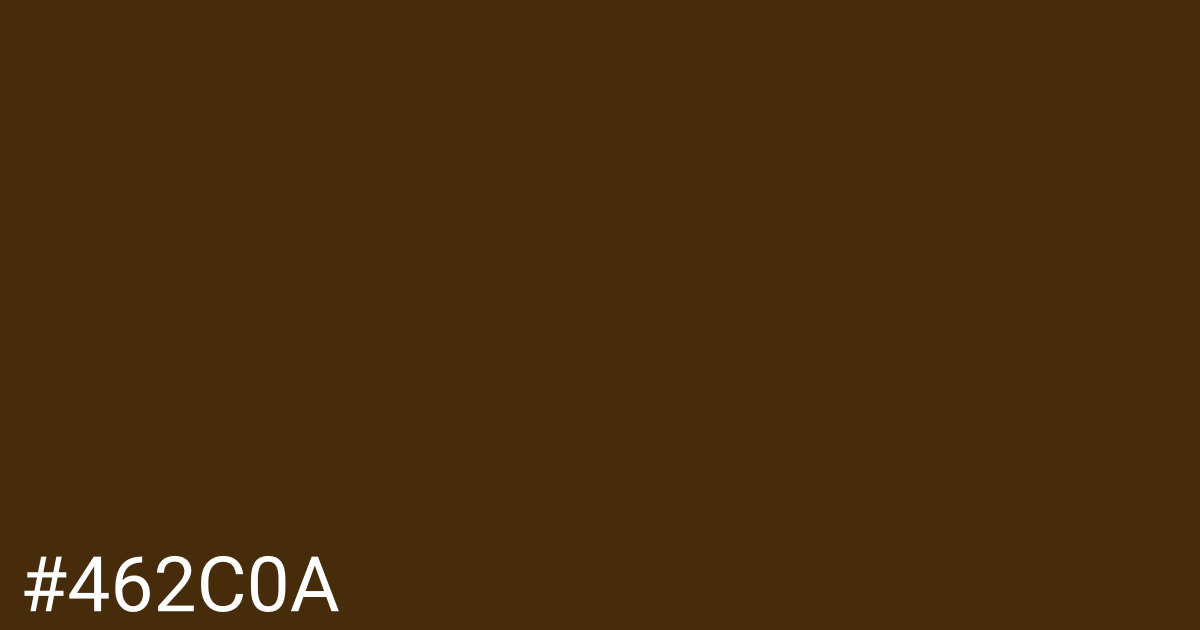 Hex color #462c0a graphic