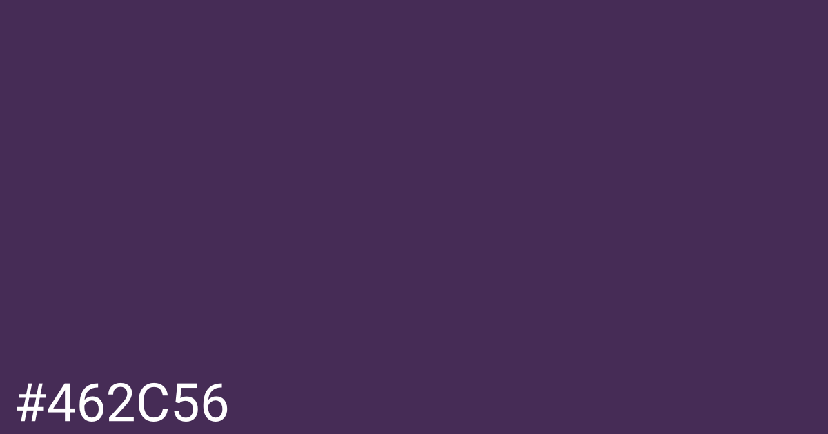 Hex color #462c56 graphic