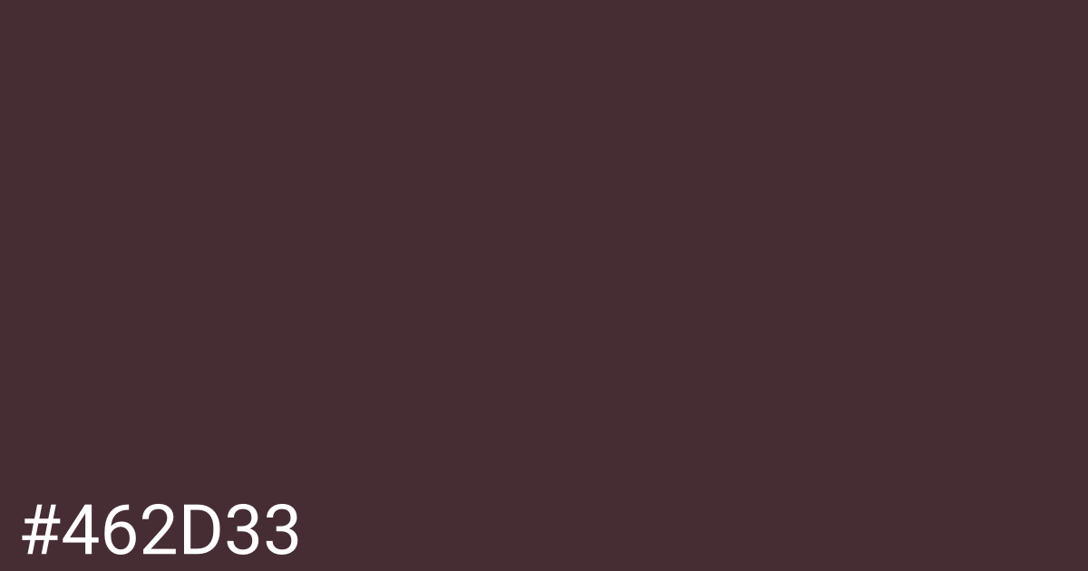 Hex color #462d33 graphic