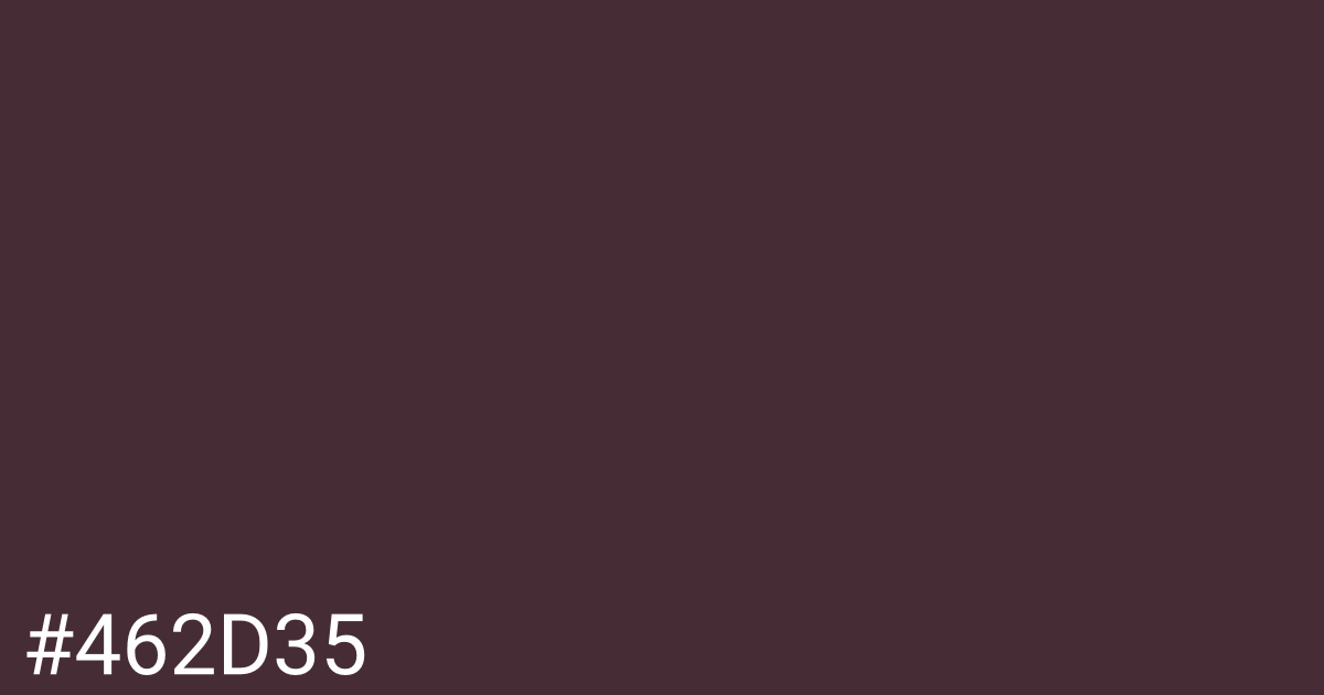 Hex color #462d35 graphic