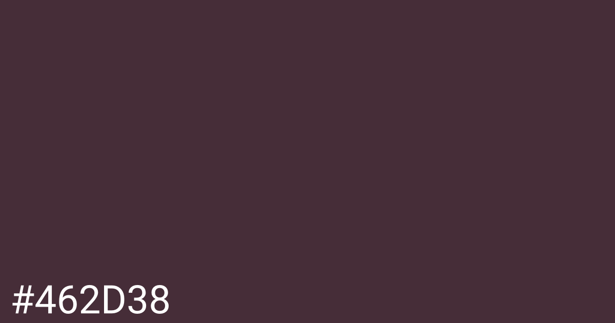 Hex color #462d38 graphic