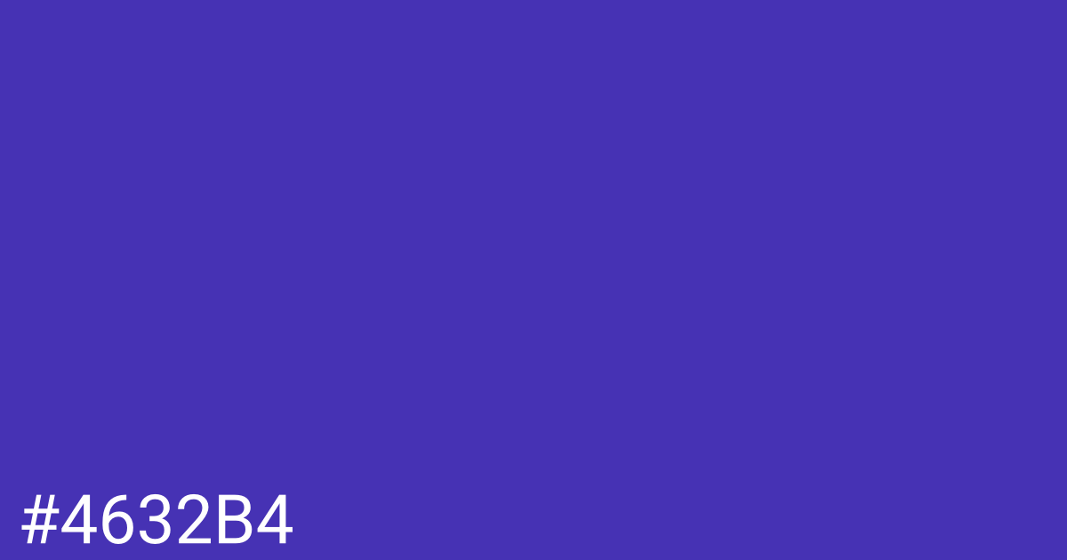 Hex color #4632b4 graphic