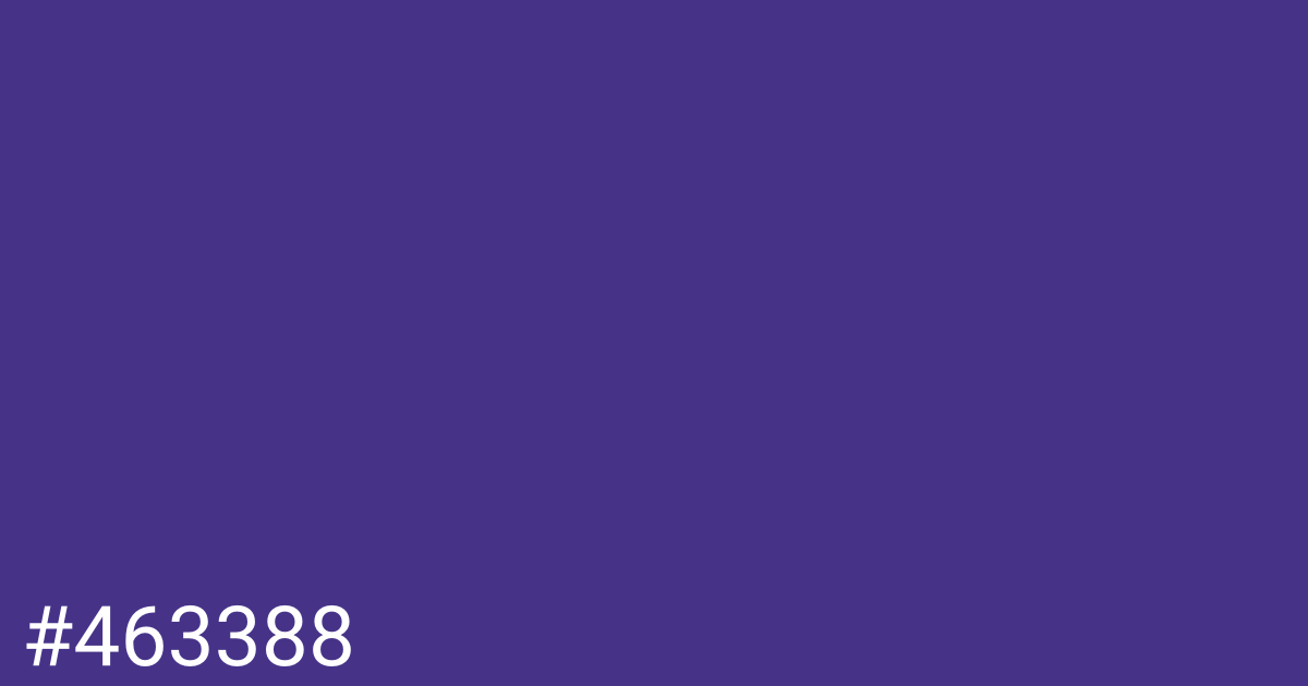 Hex color #463388 graphic