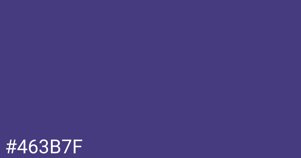 Hex color #463b7f graphic