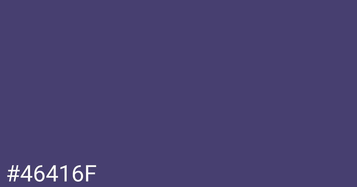 Hex color #46416f graphic