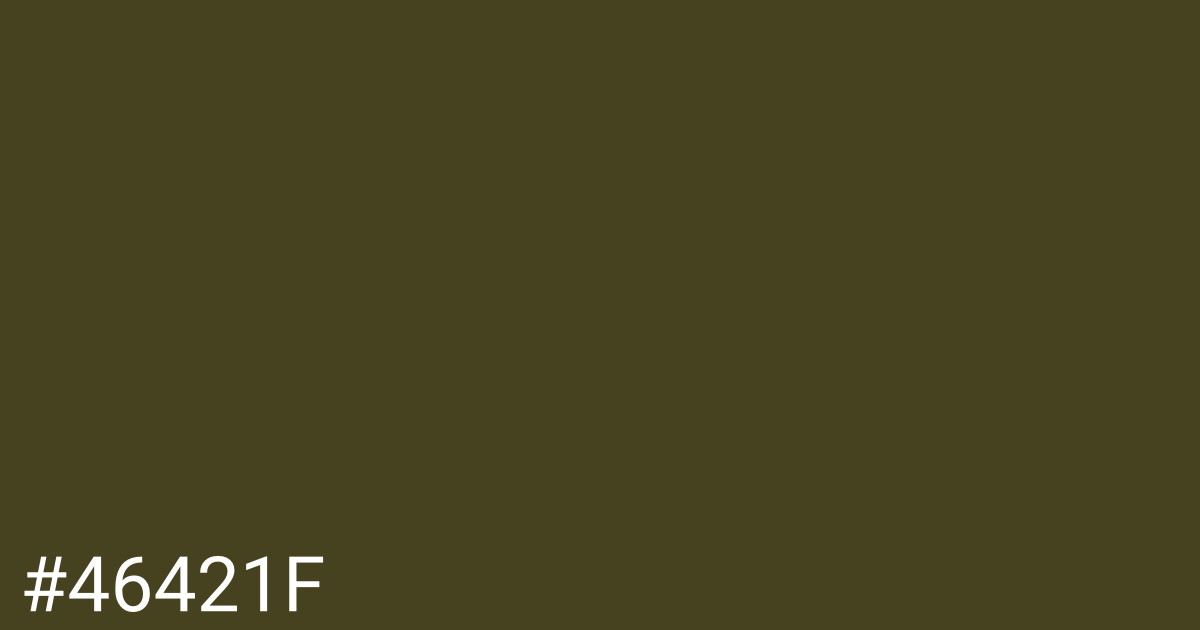 Hex color #46421f graphic