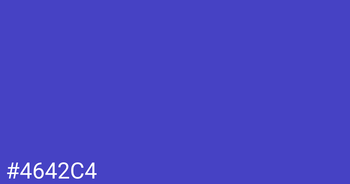 Hex color #4642c4 graphic