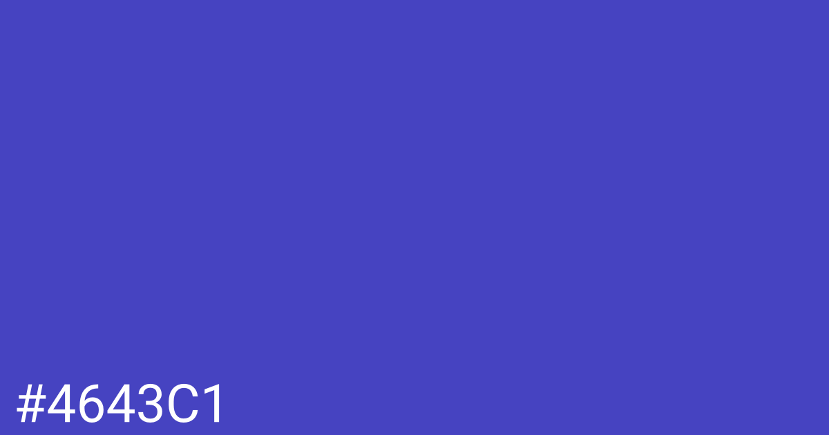Hex color #4643c1 graphic