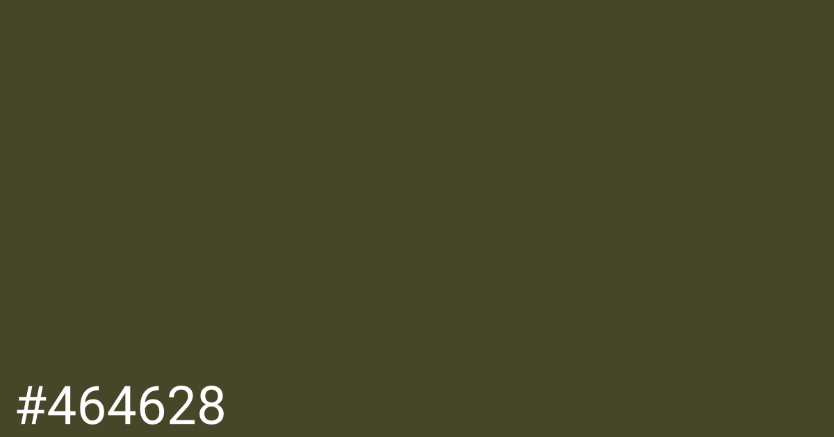 Hex color #464628 graphic